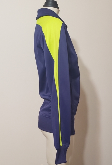 Nike Dri-Fit zip up jacket, blue/yellow S - Picture 4 of 4